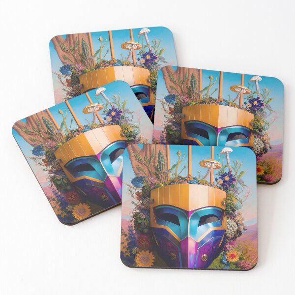 Item preview, Robotic head with natural elements, illustration. designed and sold by HAKKI ARSLAN.