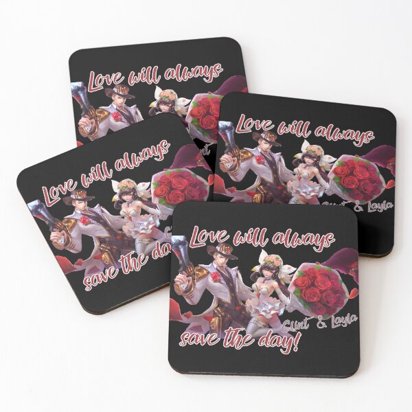 Item preview, Mobile Legends Bang Bang Fan Clint and Layla Valentines Love designed and sold by Kormix.