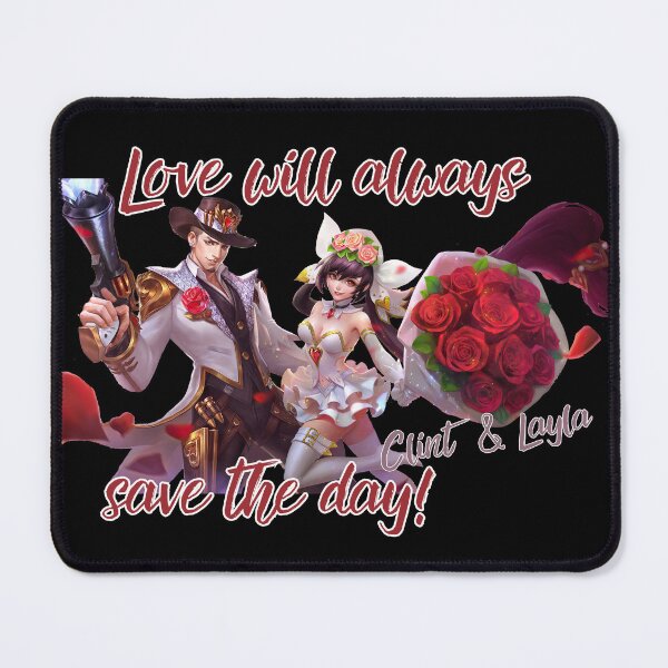 Item preview, Mobile Legends Bang Bang Fan Clint and Layla Valentines Love designed and sold by Kormix.