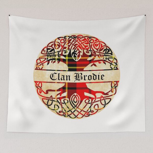 Item preview, Brodie Tree of Life Clan Scottish Surname tartan designed and sold by BagTown Clans.