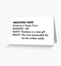 Tarjeta de felicitación Tarjeta de felicitación D & D