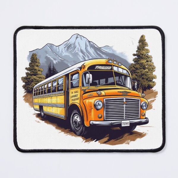 Item preview, Vintage Classic Yellow School Bus designed and sold by GoodOldVintage.