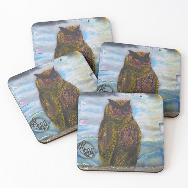Item preview, Owl : painted wall designed and sold by AHELENE.