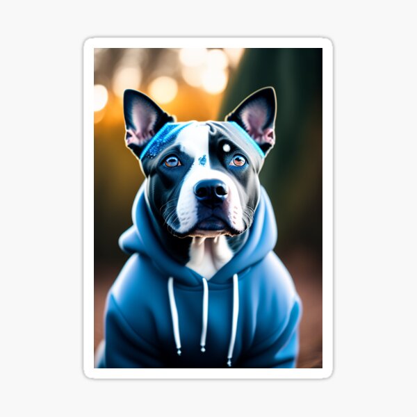 Generic Auto Sticker Autoaufkleber Lustig Dog Blue Nose Pitbull