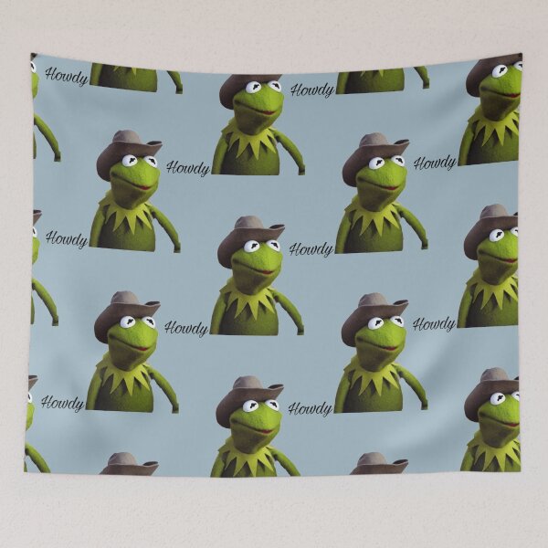 Item preview, Kermit the Frog Cowboy Howdy Meme Reaction  designed and sold by tigergoal35.