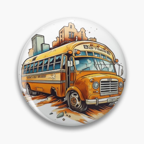 Item preview, Vintage Classic Yellow School Bus designed and sold by GoodOldVintage.