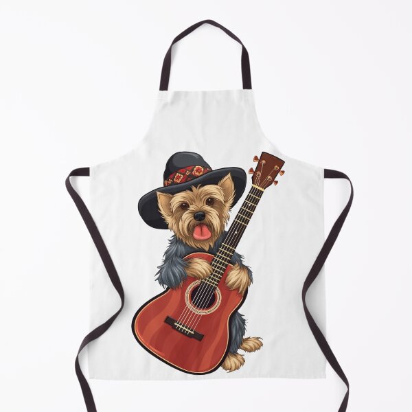 Item preview, Marvelous Melvin Guitar Playing Yorkshire Terrier designed and sold by Alanna Rose Realm.