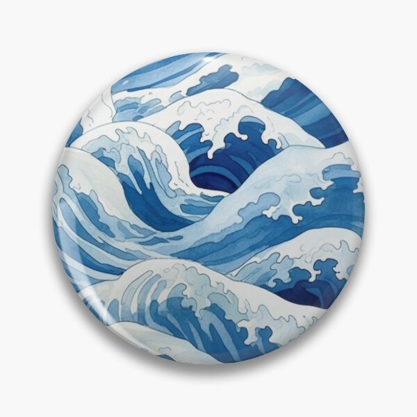Artikelvorschau, Das Great Wave Artwork-inspirierte Muster entworfen und verkauft von TheThreePixels.