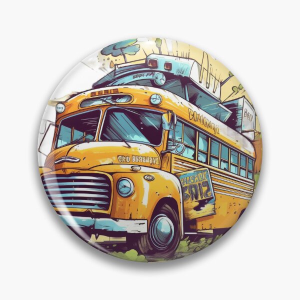Item preview, Vintage Classic Yellow School Bus designed and sold by GoodOldVintage.