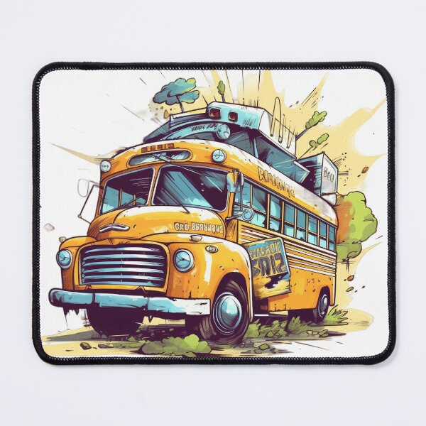 Item preview, Vintage Classic Yellow School Bus designed and sold by GoodOldVintage.