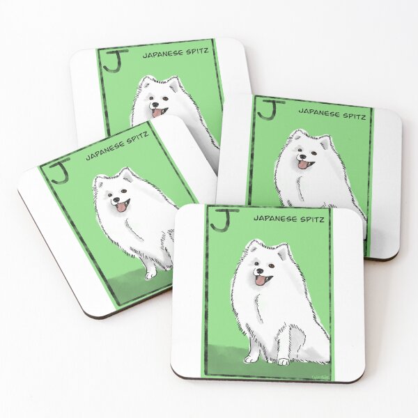Item preview, J is for Japanese spitz | spitz dog | cute dog  designed and sold by DarbyHunterArt.