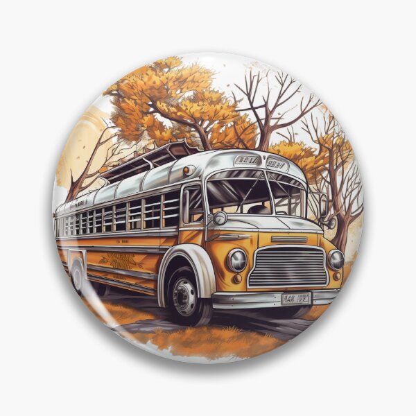 Item preview, Vintage Classic Yellow School Bus designed and sold by GoodOldVintage.