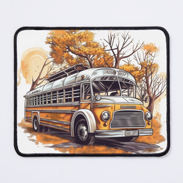 Item preview, Vintage Classic Yellow School Bus designed and sold by GoodOldVintage.