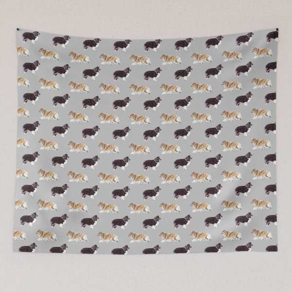 Item preview, Shetland Sheepdog - Repeat Pattern designed and sold by Amber Westwood.