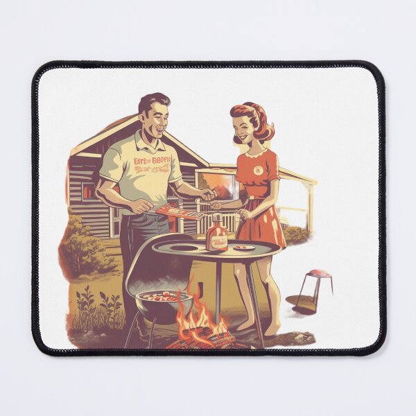 Item preview, Classic Backyard Barbecue Scene designed and sold by GoodOldVintage.