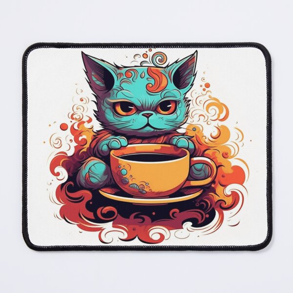 Item preview, Coffee Cat (Jedi) designed and sold by digital-anomaly.