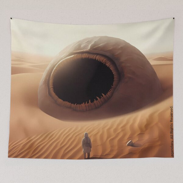 Item preview, Huge worm coming out from the sands of Arrakis designed and sold by SingularityGeek.