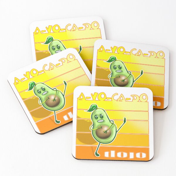 Item preview, Avocado Dojo Kung Fu Karate Cartoon Martial Arts designed and sold by Skaxolotl.