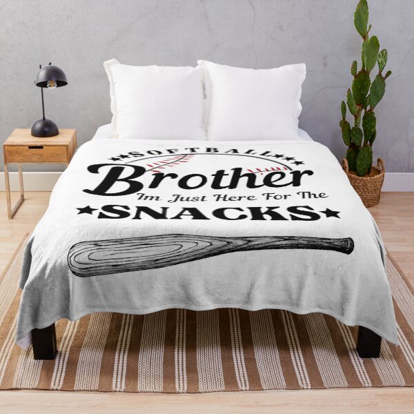 Item preview, Softball Brother, Im Just Here For The Snacks designed and sold by umasana.