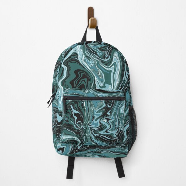 Item preview, Abstract Liquid Marbling in Shades of Green designed and sold by sandhyabhagath.