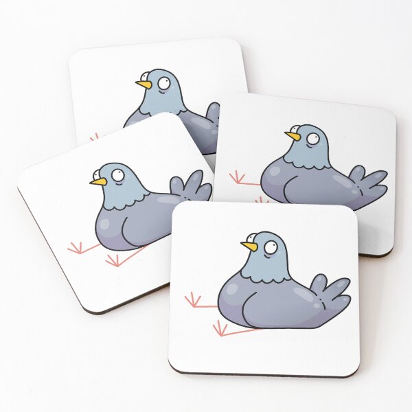 Item preview, Confused Pigeon Sitting Bird Pidgeon Illustration designed and sold by GingerandMilk.