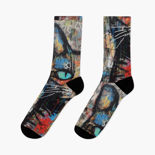 Item preview, Fierce Rebellion: Vicious Cat in Graffiti Style designed and sold by Bebichic.