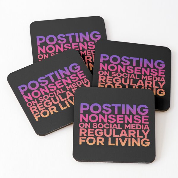 Item preview, Posting NONSENSE on Social Media Regularly | Amazing Gift Idea for any good or bad Influencer | Social Media Jokes designed and sold by journeyengine.
