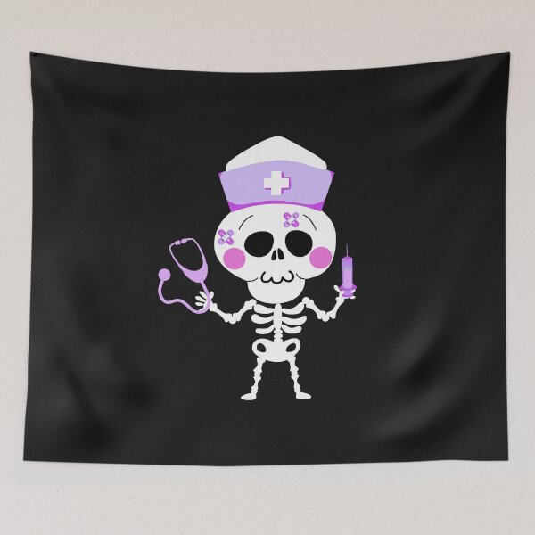 Item preview, Nurse Skeleton Funny Emoji designed and sold by Eolithic.