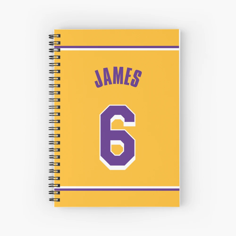 Cuaderno for Sale con la obra «LeBron James-Lakers» de