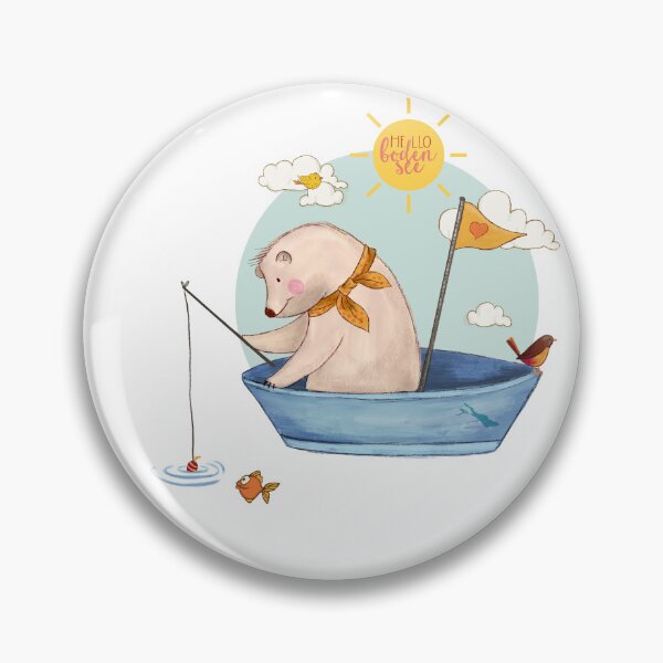 Item preview, Fishing on Lake Constance with inscription designed and sold by hilledesign.