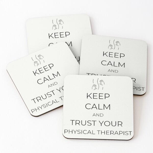 Item preview, Keep Calm And Trust Your Physical Therapist - black text designed and sold by aliveinmiddle.