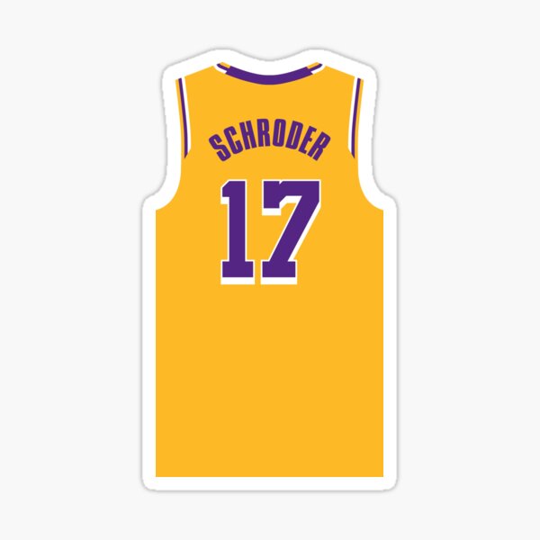 Official Dennis Schroder Los Angeles Lakers Jerseys, Showtime City