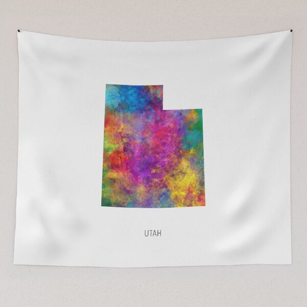 Item preview, Utah Watercolor Map designed and sold by ArtPrints.