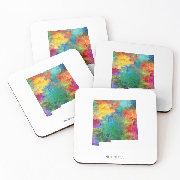 Item preview, New Mexico Watercolor Map designed and sold by ArtPrints.