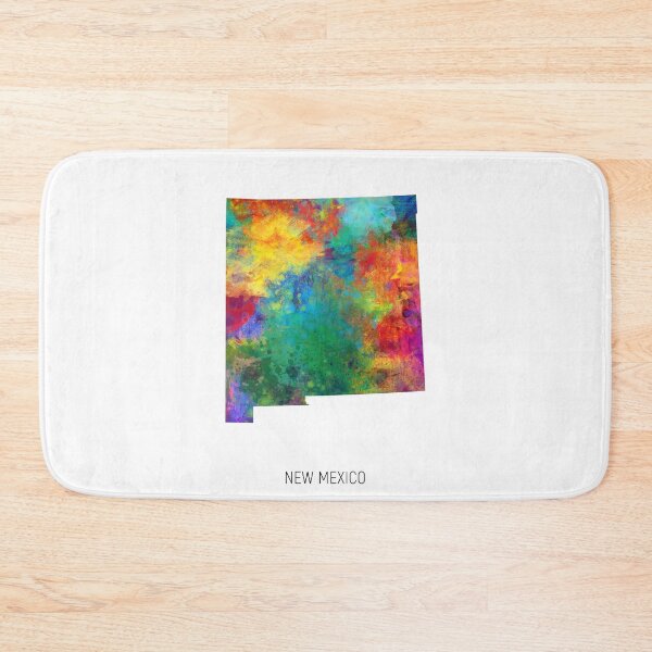 Item preview, New Mexico Watercolor Map designed and sold by ArtPrints.