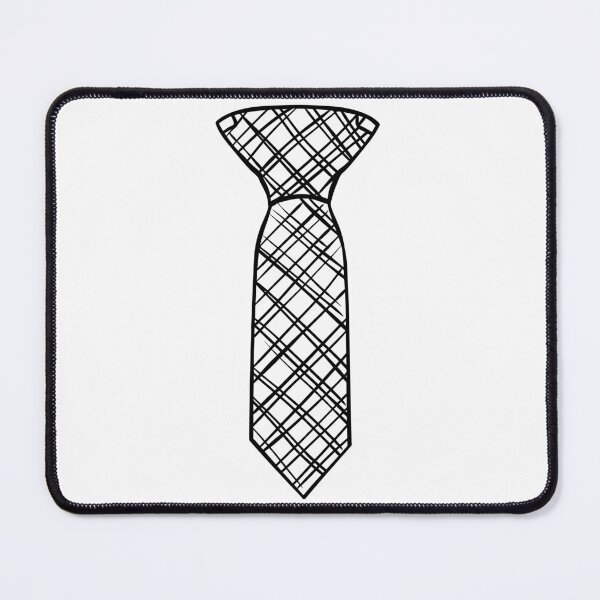 Item preview, Minimalist Black & White Checkered Tie designed and sold by Artwyz.