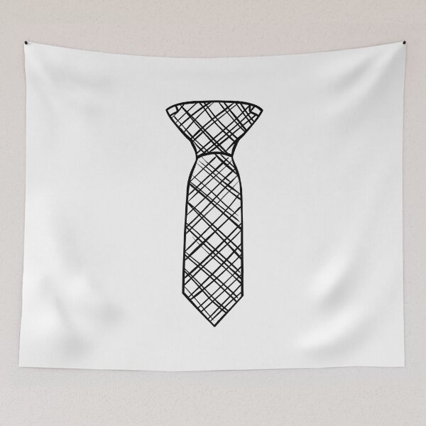 Item preview, Minimalist Black & White Checkered Tie designed and sold by Artwyz.