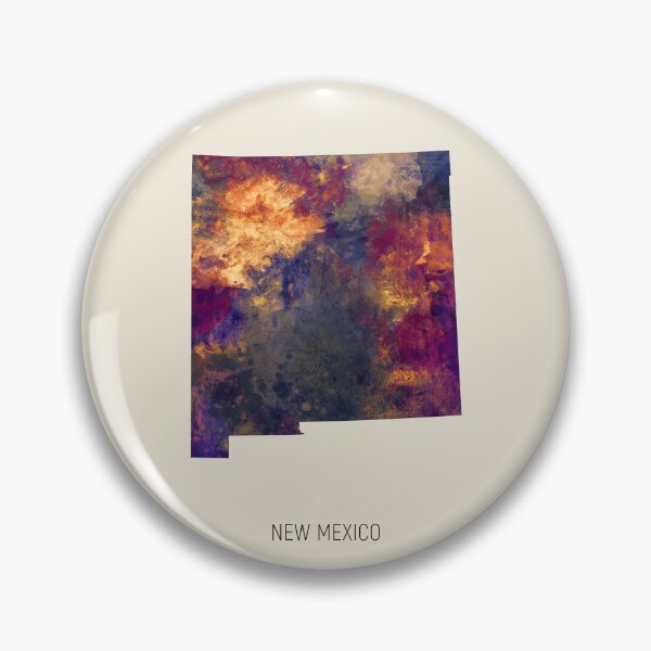 Artikelvorschau, New Mexico Watercolor Map entworfen und verkauft von ArtPrints.