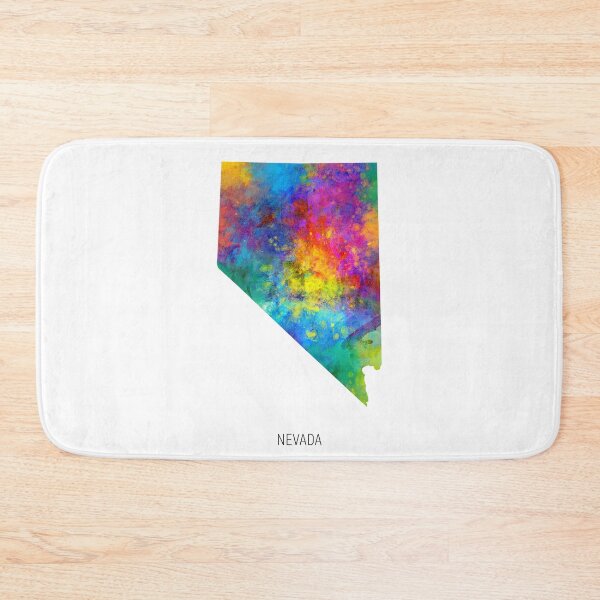 Artikelvorschau, Nevada Watercolor Map entworfen und verkauft von ArtPrints.