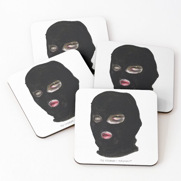 Item preview, Black Masked Woman designed and sold by AlmanBanjoCo.