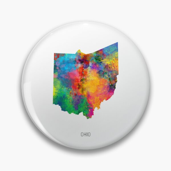 Item preview, Ohio Watercolor Map designed and sold by ArtPrints.