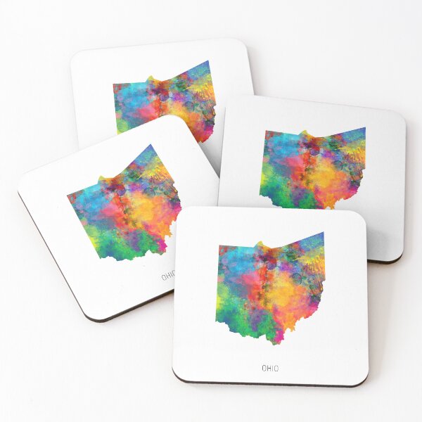 Item preview, Ohio Watercolor Map designed and sold by ArtPrints.