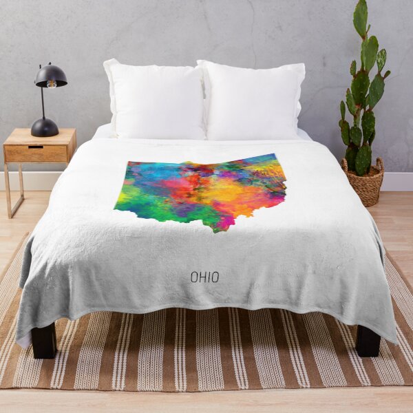 Item preview, Ohio Watercolor Map designed and sold by ArtPrints.