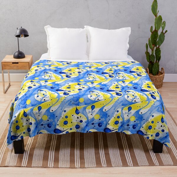 Item preview, Blue and yellow pattern designed and sold by Salomėja Misė.