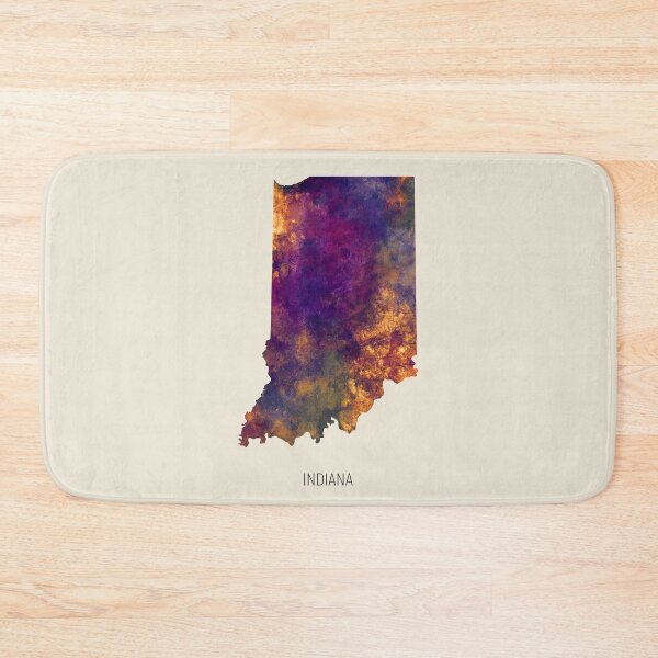 Item preview, Indiana Watercolor Map designed and sold by ArtPrints.