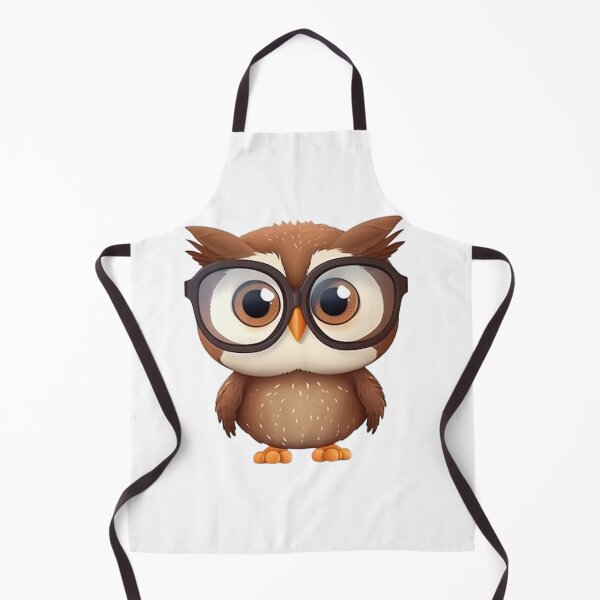 Item preview, Cartoon brown owl wearing glasses designed and sold by ZolwPodroznik.