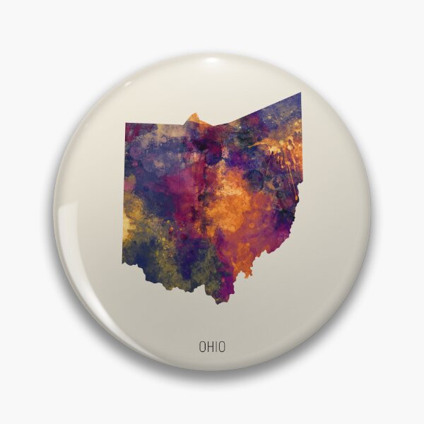 Item preview, Ohio Watercolor Map designed and sold by ArtPrints.