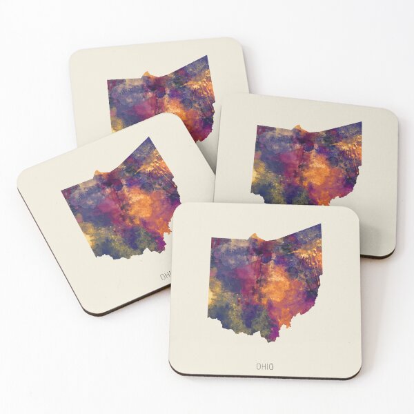 Item preview, Ohio Watercolor Map designed and sold by ArtPrints.