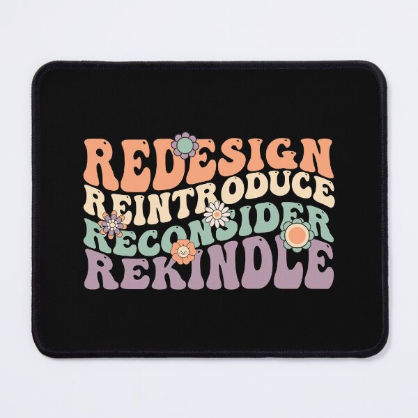 Item preview, Redesign Reintroduce Reconsider Rekindle Earth Day Funny Retro designed and sold by Designer-Girl.