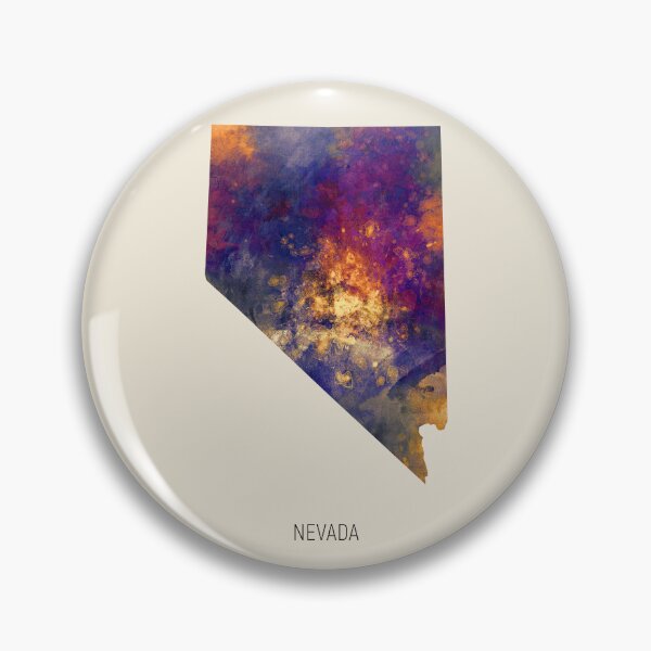 Artikelvorschau, Nevada Watercolor Map entworfen und verkauft von ArtPrints.